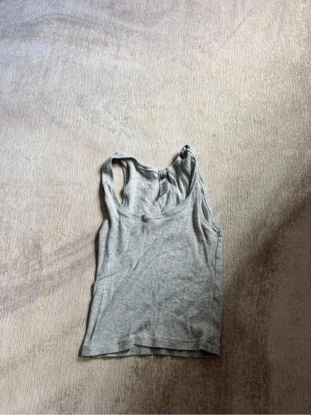 Skims cotton rib gray tank